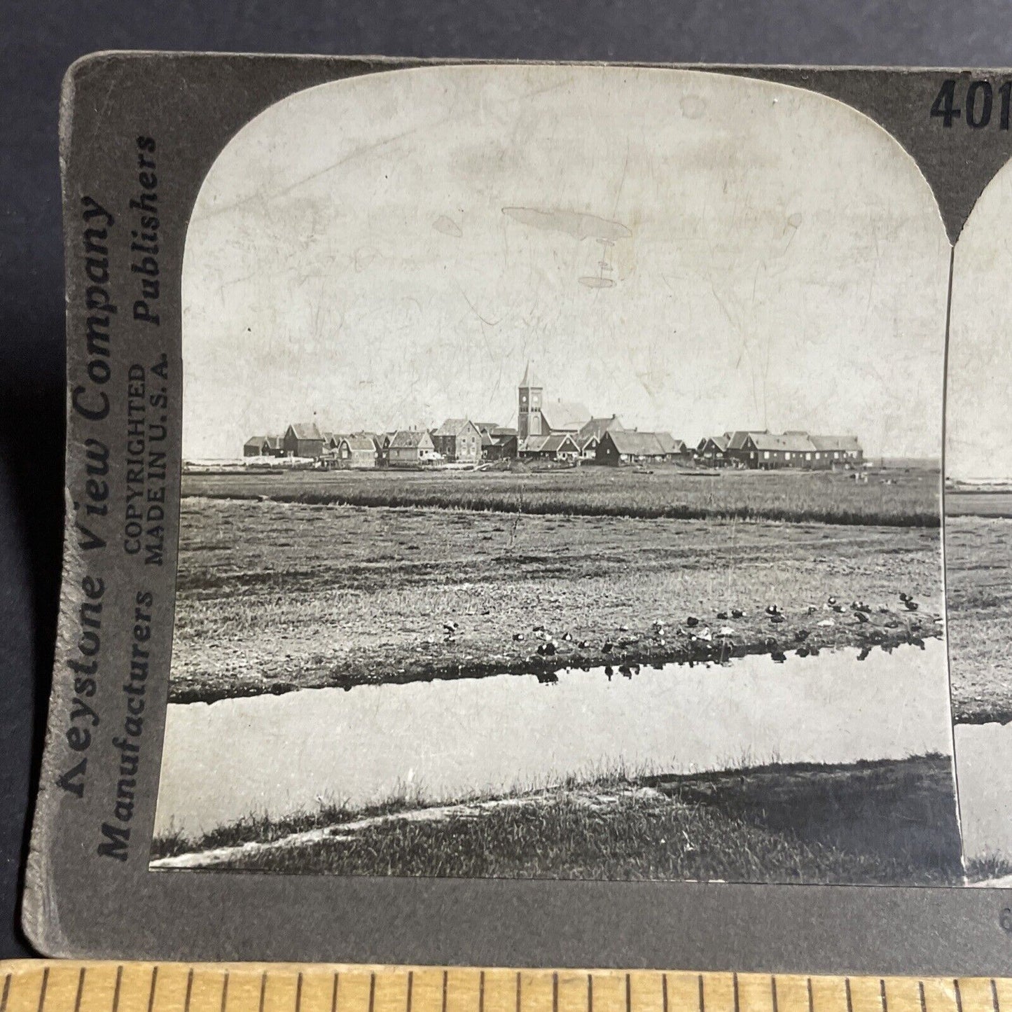 Antique 1910s Marken Holland Netherlands Village Stereoview Photo Card P5071