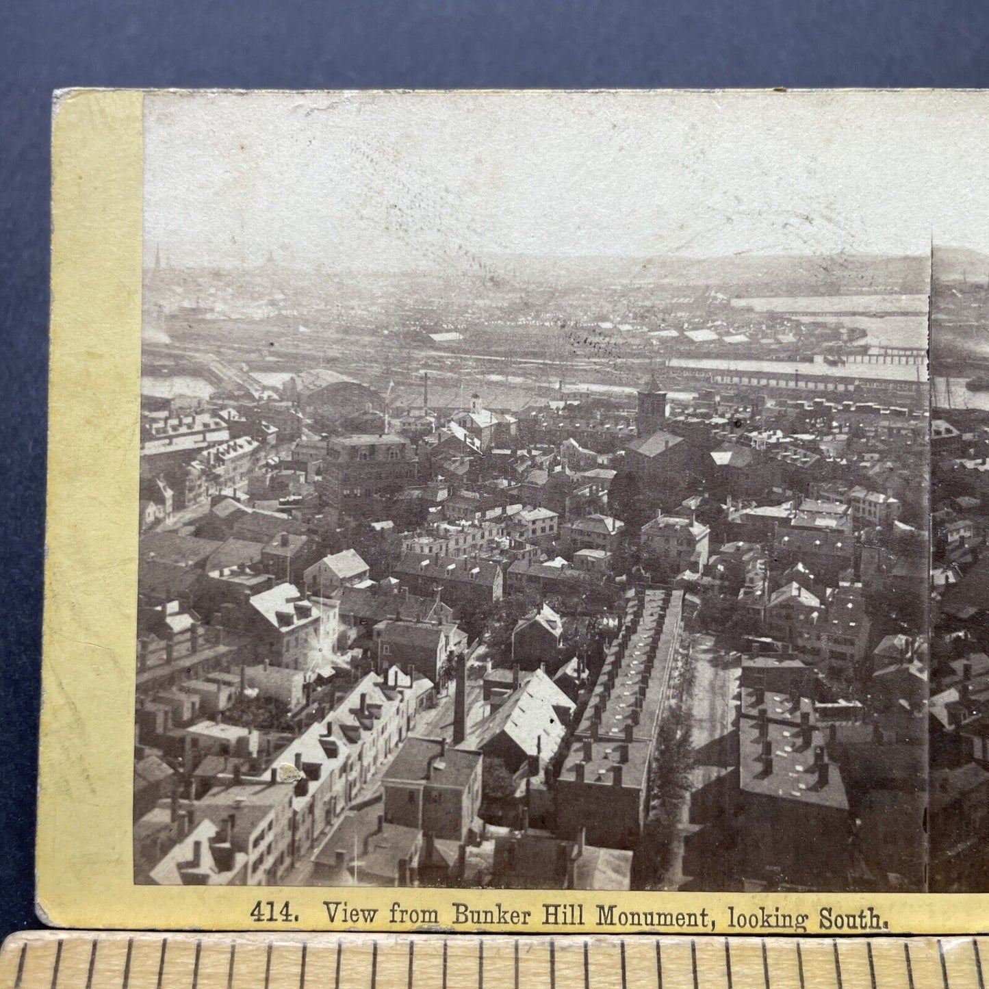 Antique 1870s City View Of Boston Massachusetts Stereoview Photo Card P2525