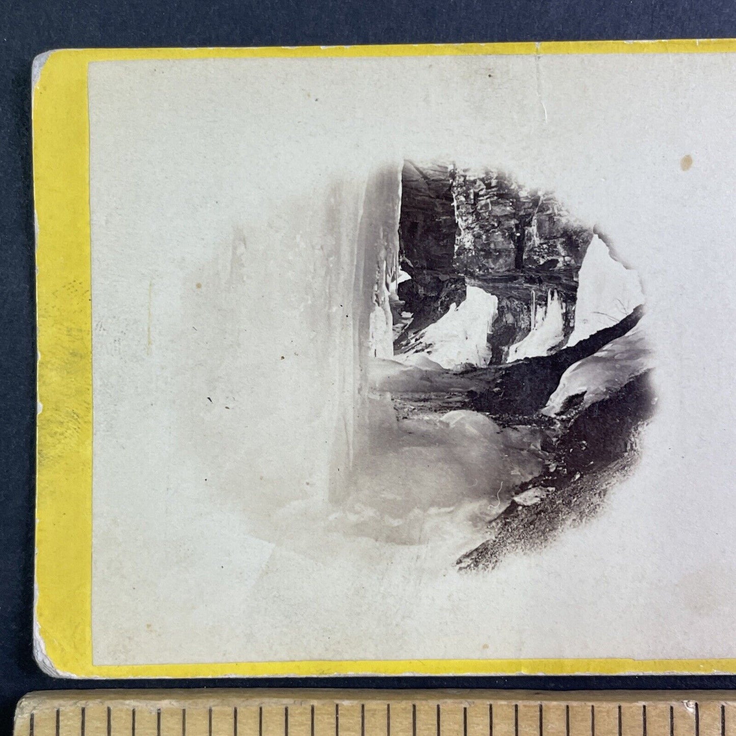 Catskill Mountains New York Winter Stereoview E & HT Anthony Antique c1866 Y1206