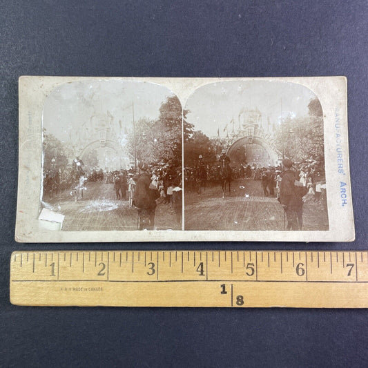 The Manufacturers Arch Toronto Ontario Canada Stereoview c1901 Y2491