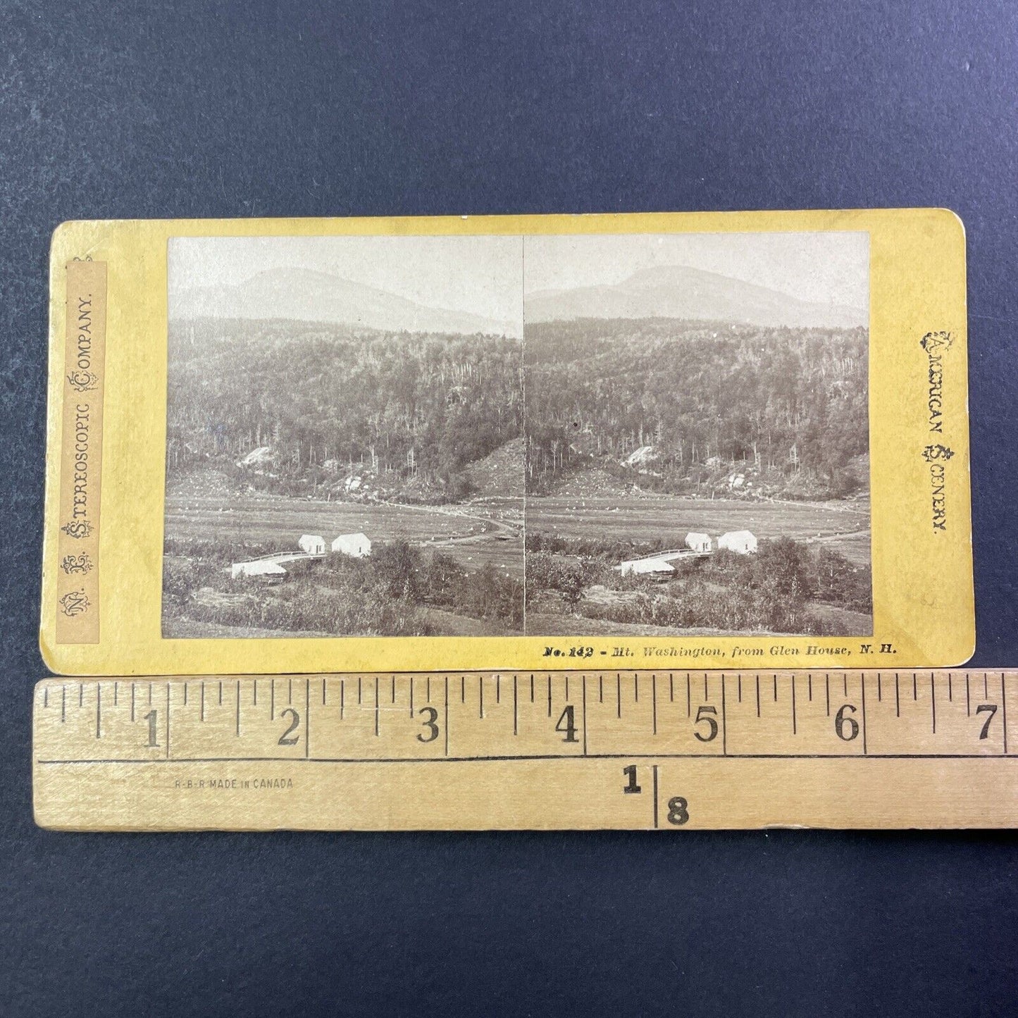 Mount Washington NH Stereoview Glen House Farm NW Pease Antique c1869 X947