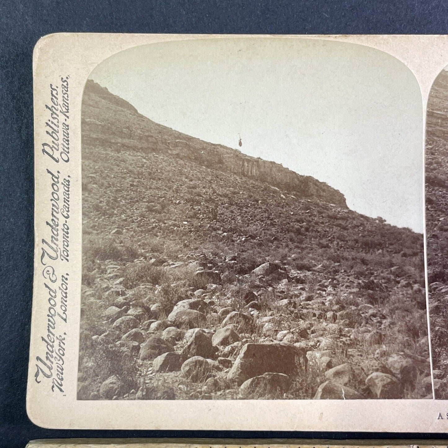 Munitions Shell in Colesberg South Africa Stereoview Boer War c1900 Y2860