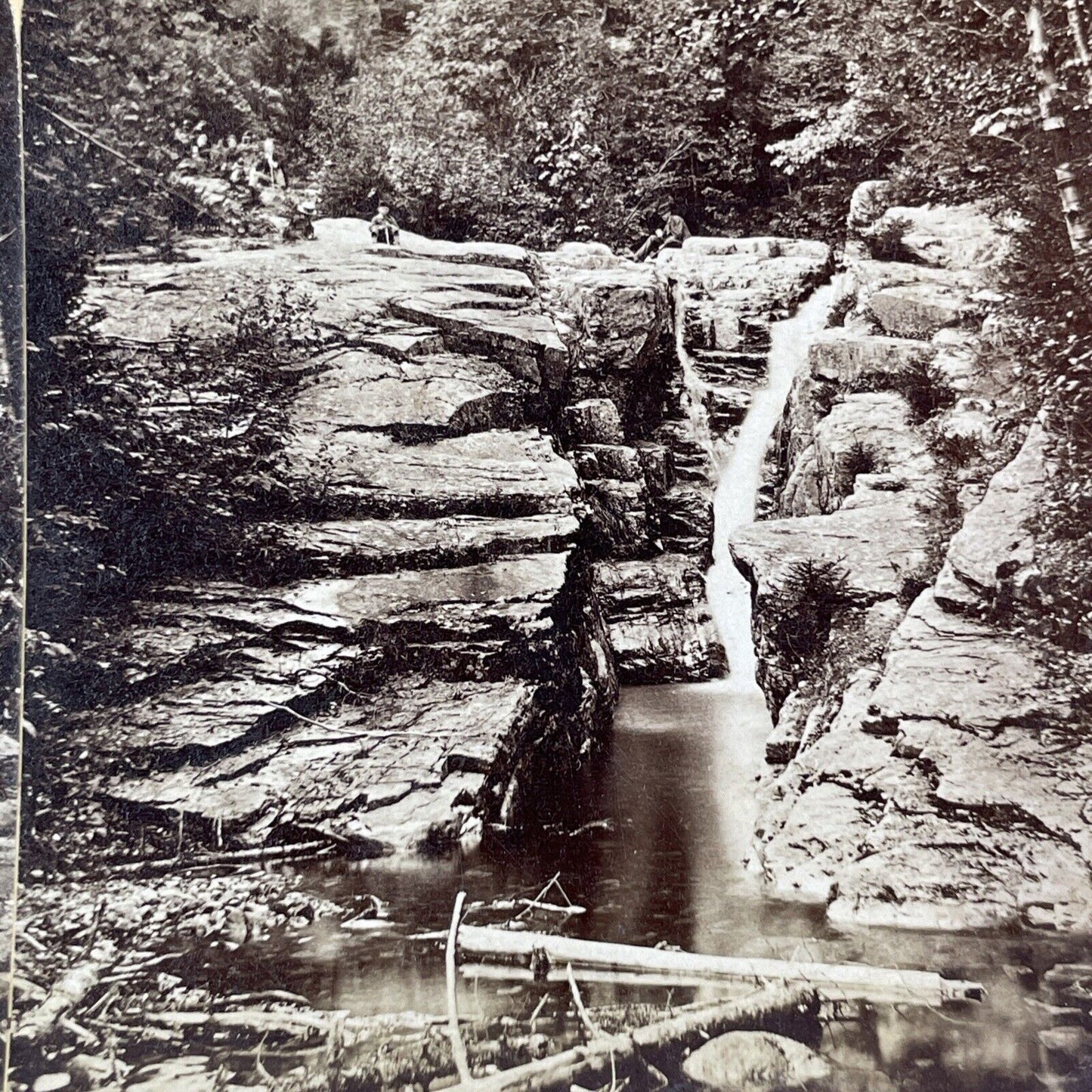 Beecher's Falls Crawford House Stereoview New Hampshire Antique c1870s Y1856