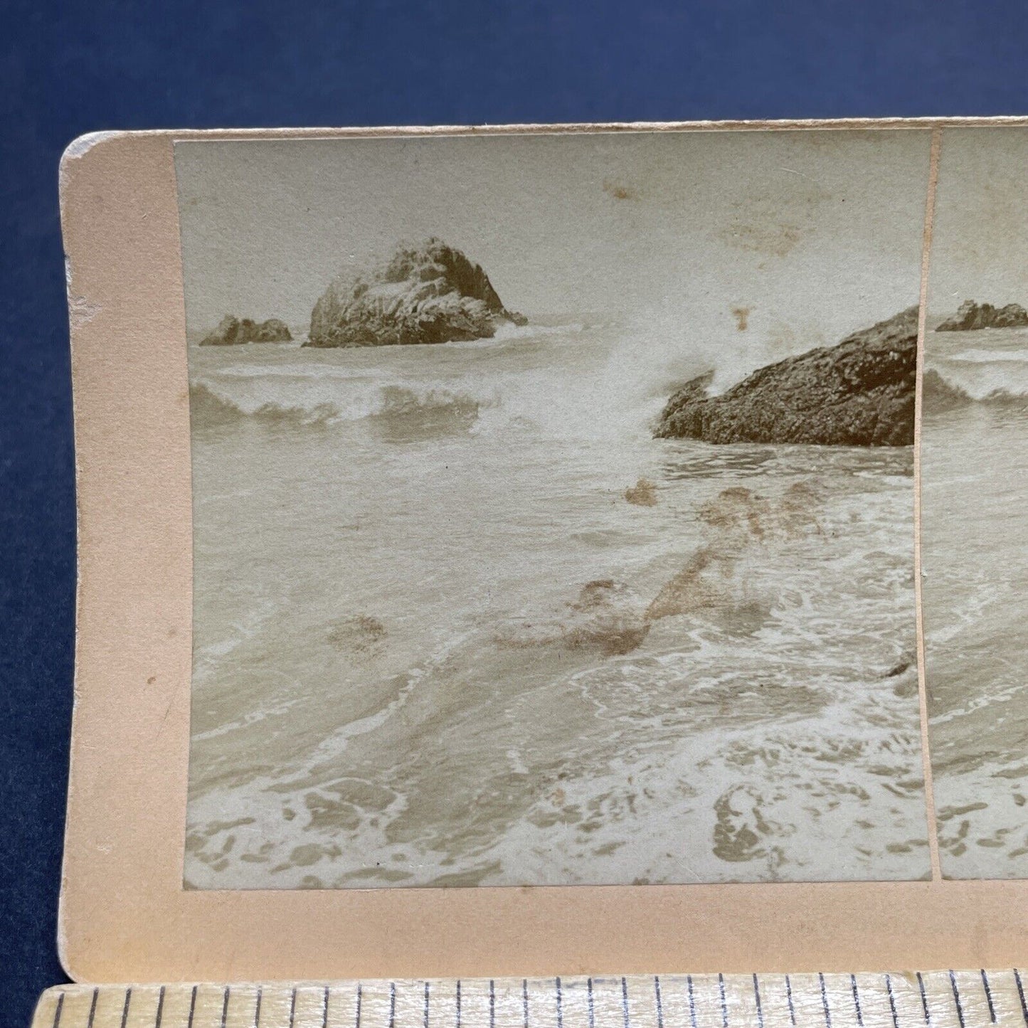 Antique 1895 San Francisco Seal Rocks Lands End Stereoview Photo Card P1888