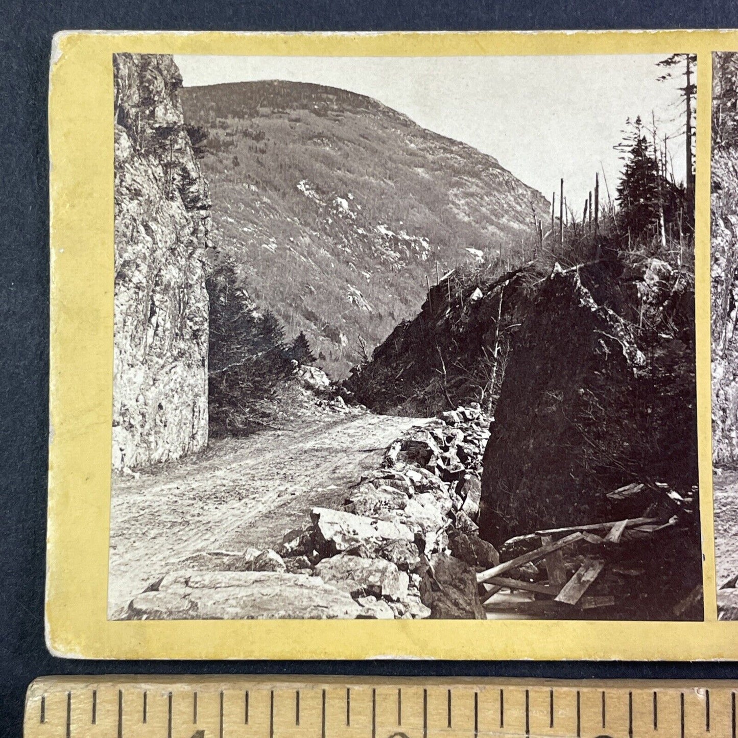 Mount Webster New Hampshire Stereoview B.W. Kilburn Antique c1870s Y951