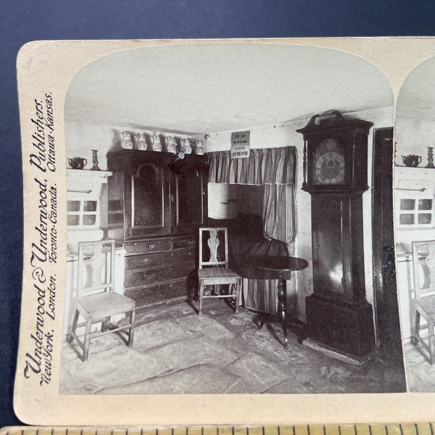 Antique 1890s Poet Robert Burns House Ayr Scotland Stereoview Photo Card P3800