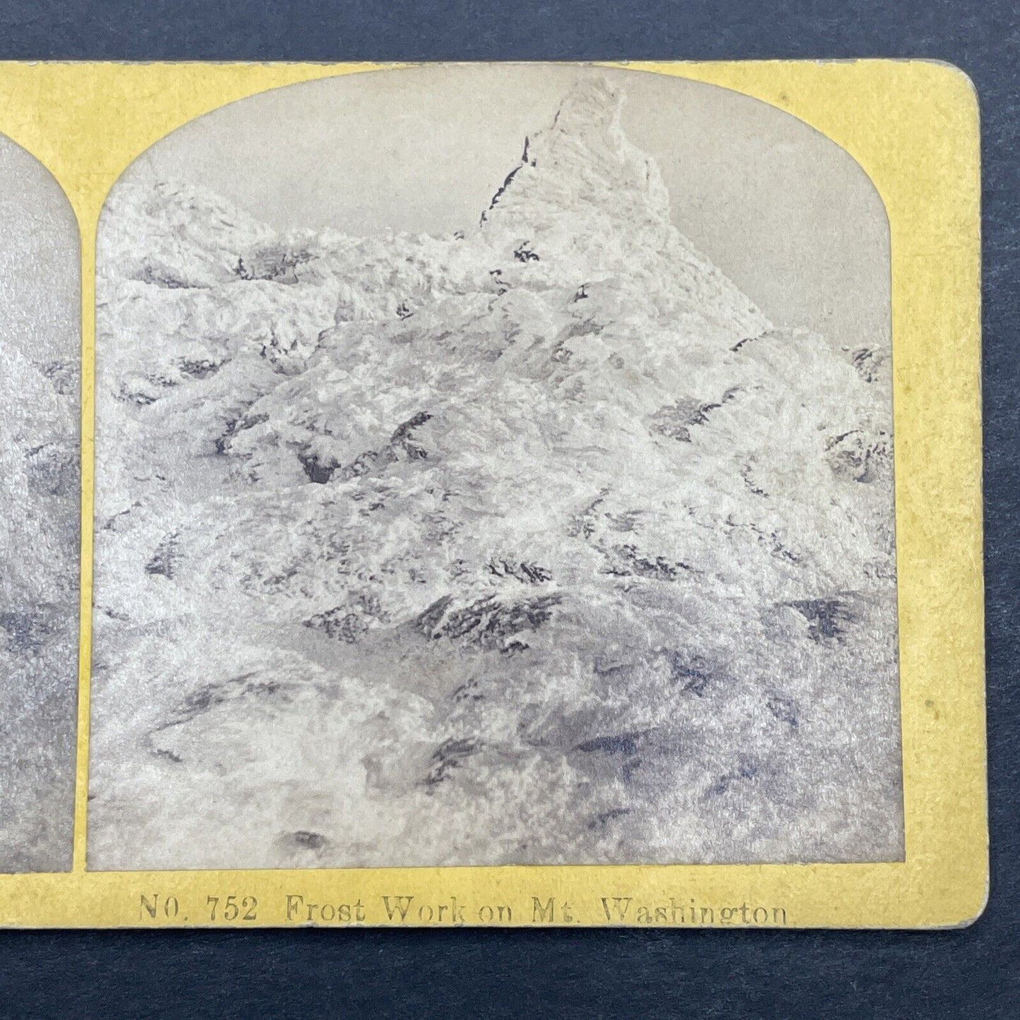 Antique 1870s First Photos Of Mount Washington Stereoview Photo Card P1156