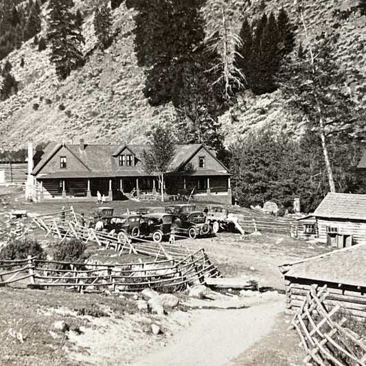 Antique 1910s Salmon River Idaho Ranch House Stereoview Photo Card V2176