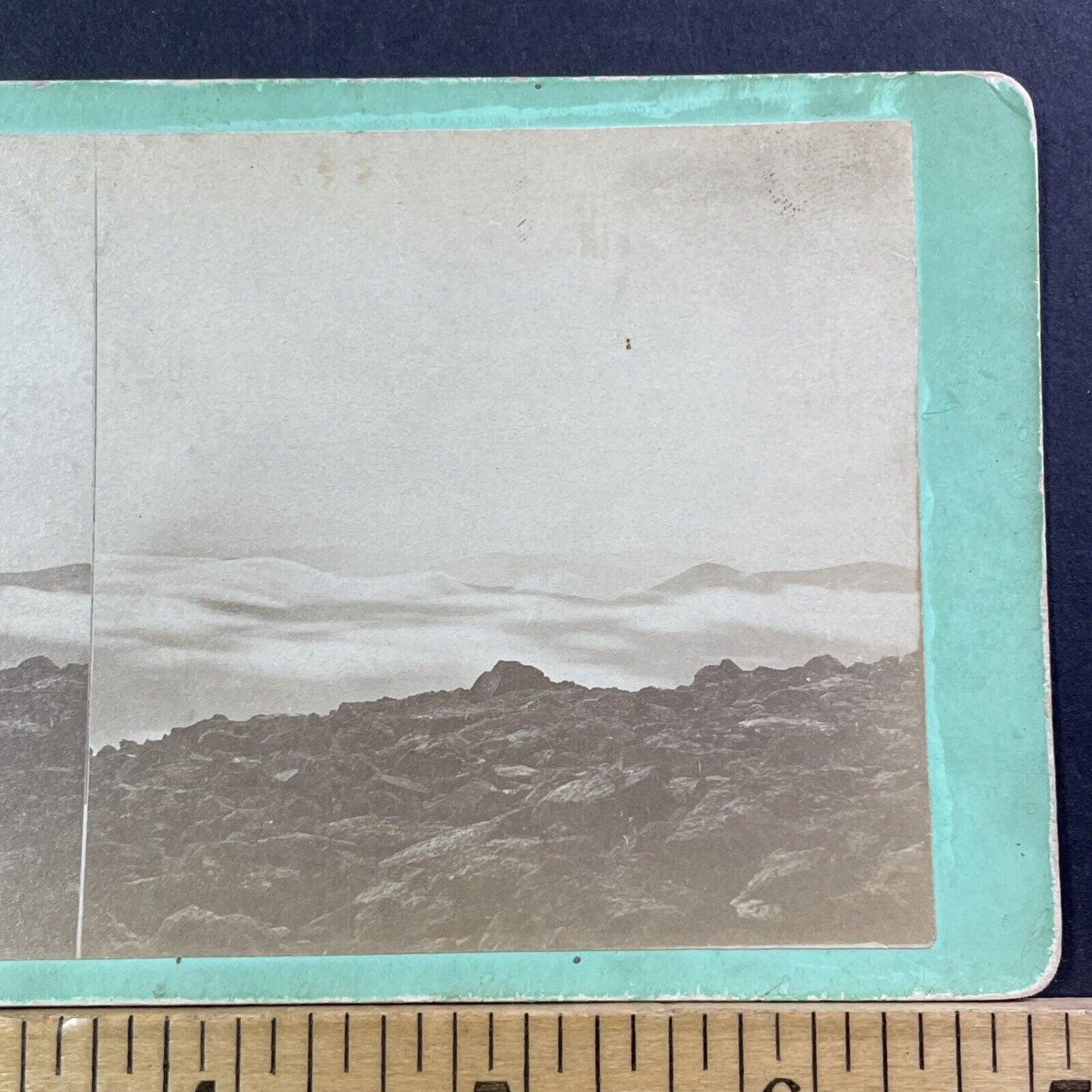 Mount Washington Sunset NH Stereoview MC Harriman Antique c1875 X1214