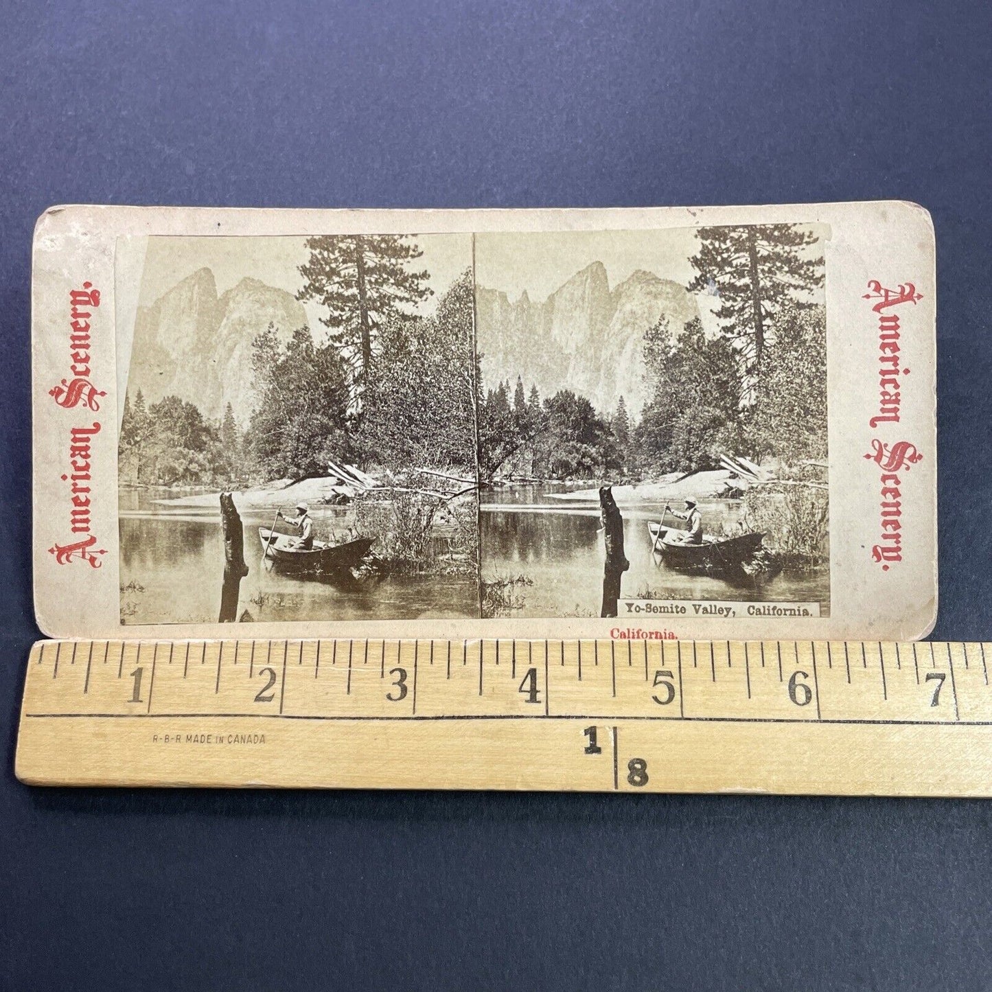 Antique 1880 John Muir At Cabin Yosemite California Stereoview Photo Card P3519