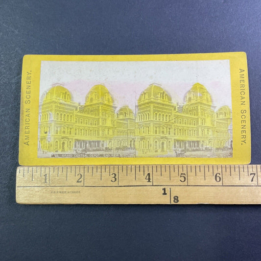 Grand Central Station Manhattan Stereoview New York City Antique c1871 X1586