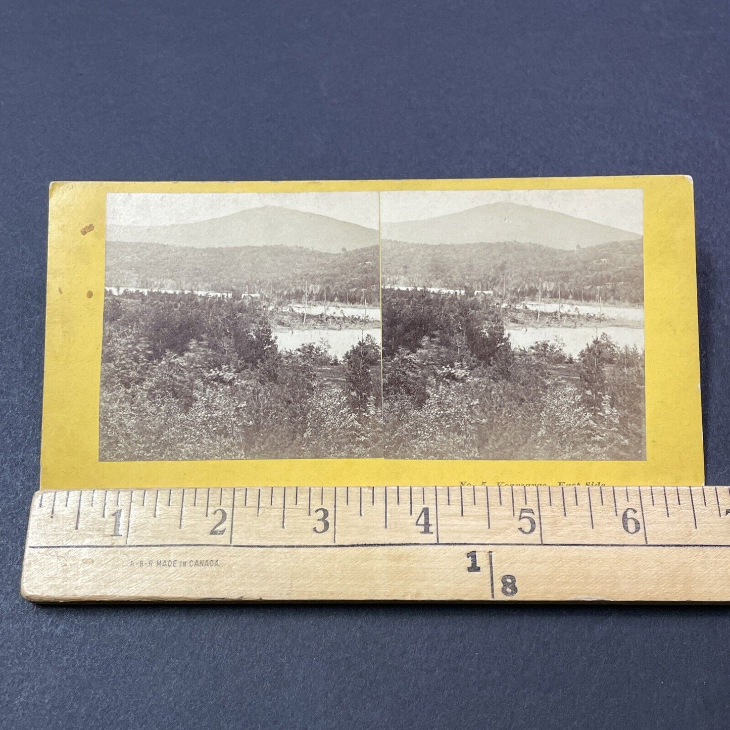 Antique 1860s Mount Kearsarge Wilmot NH Stereoview Photo Card V2132