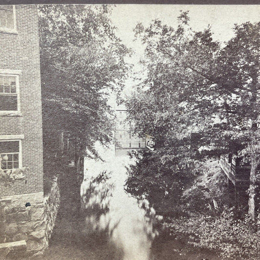 Antique 1870s Wentworth New Hampshire Lumber Mill Stereoview Photo Card V1930