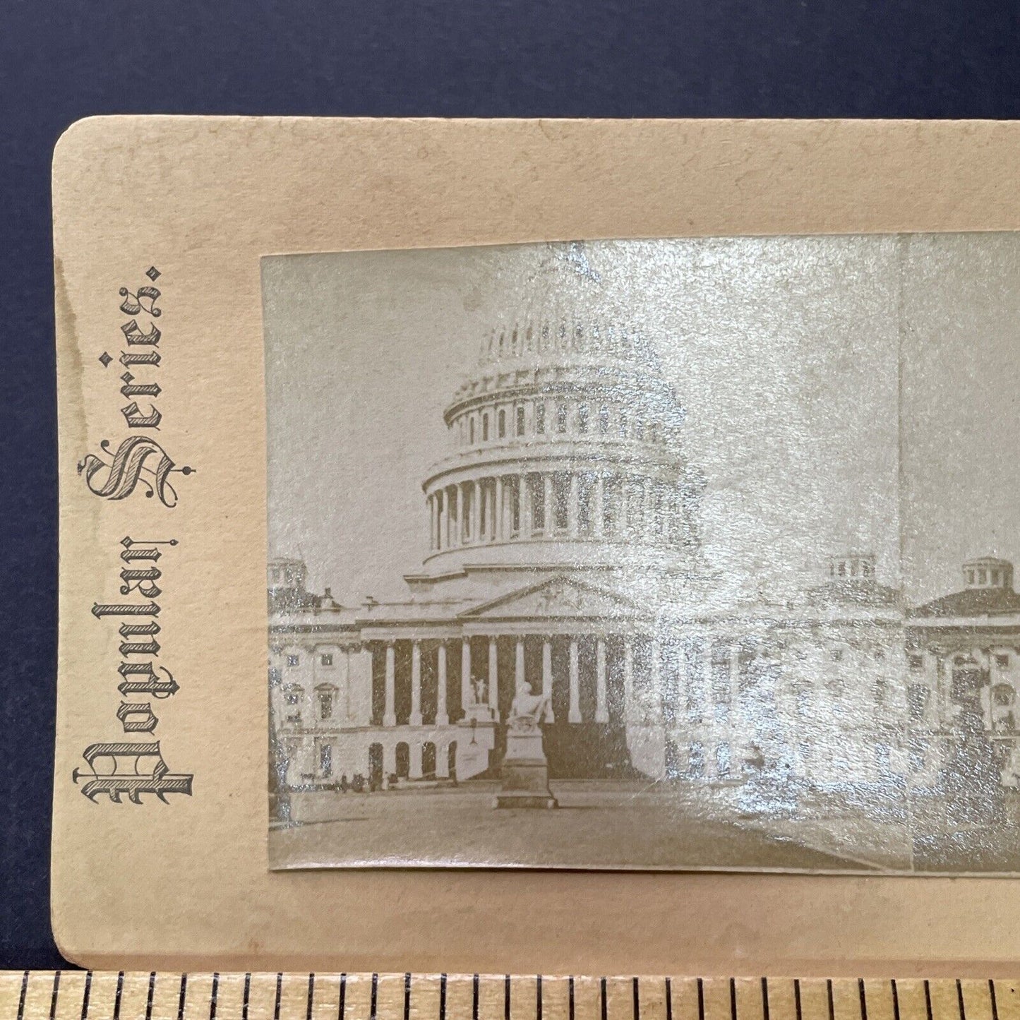 Antique 1870s Capitol Building Washington DC Stereoview Photo Card P2317