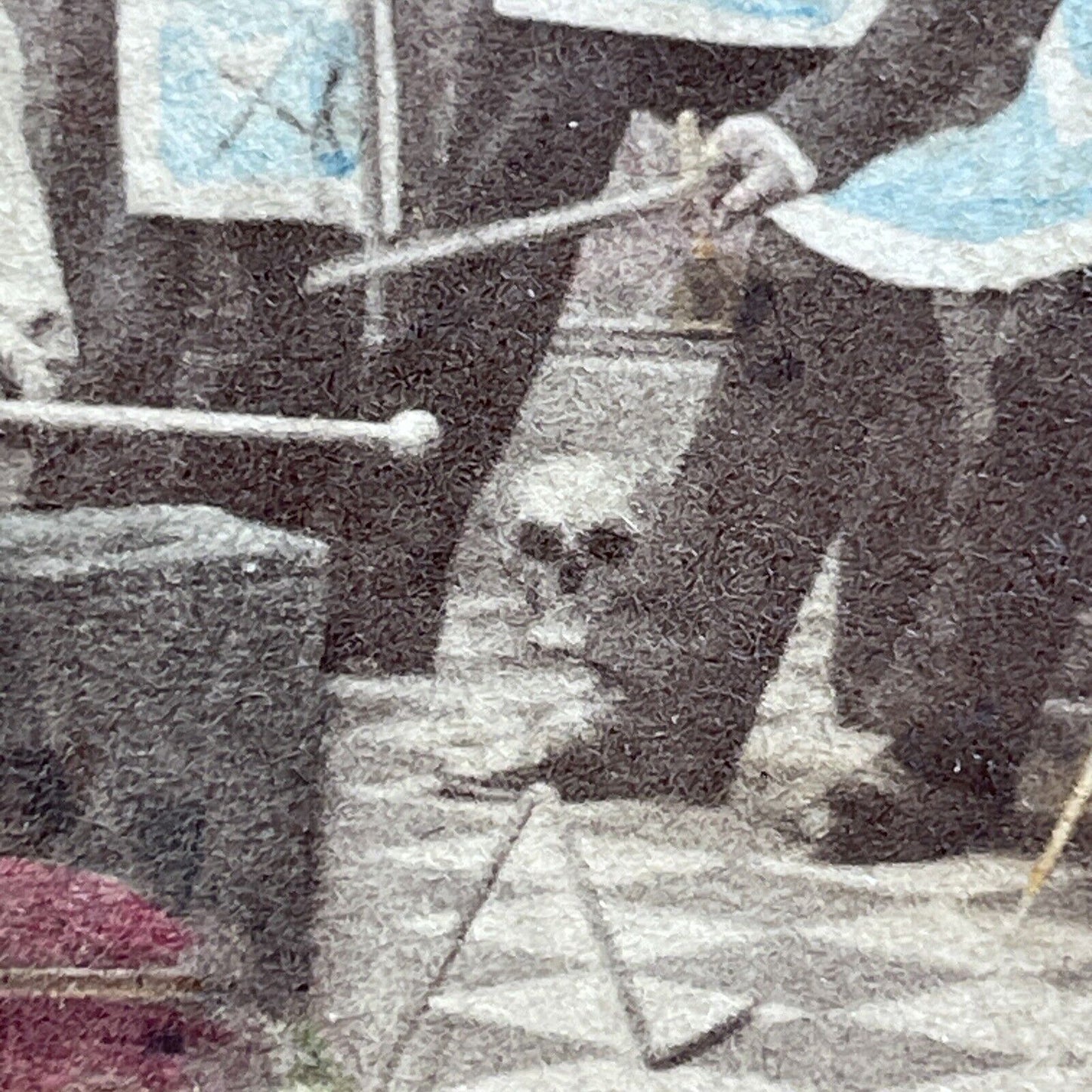 Antique 1860s Knight Kadosh Skull Ceremony Freemasons Stereoview Photo Card V473