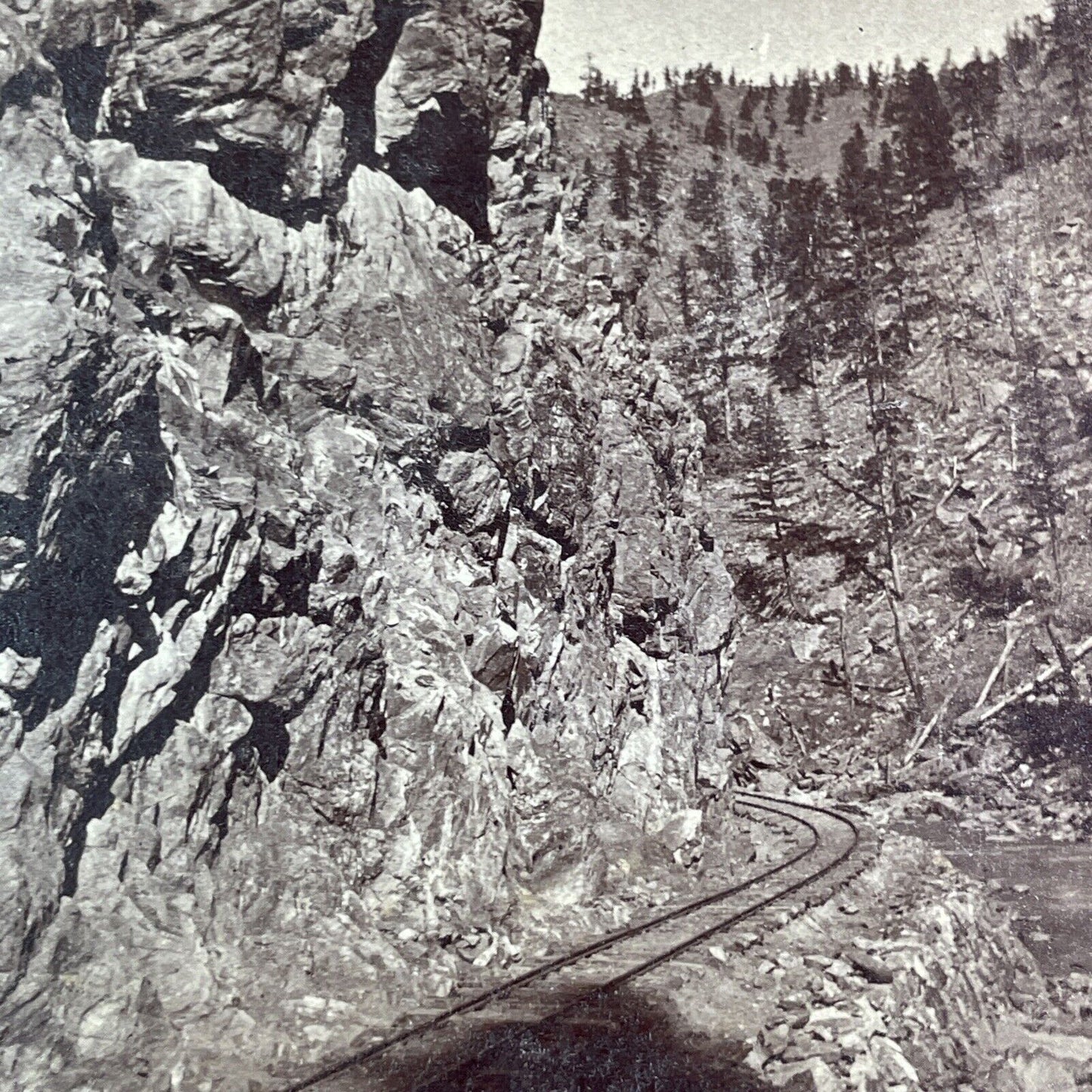 Clear Creek Colorado Rocky Point Pass Stereoview W.G. Chamberlain c1870 Y2414