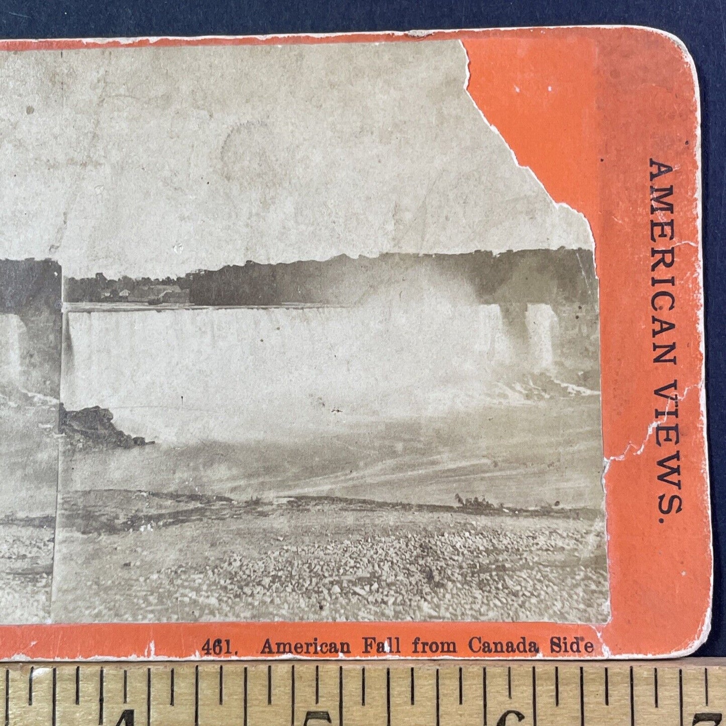 American Falls Niagara Falls New York Stereoview Photo Card Antique c1873 X1276