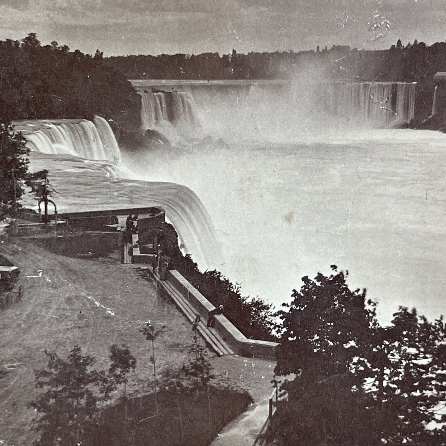 Prospect Park Niagara Falls Stereoview Charles Bierstadt c1870s Y2225