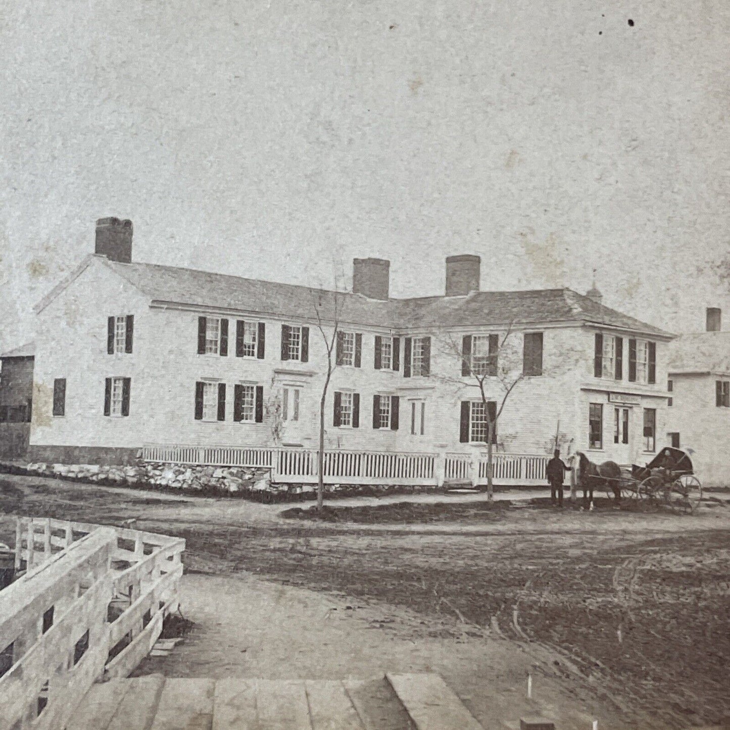 Gilman Garrison House Exeter NH Stereoview CW Darling Photo Antique c1868 X845
