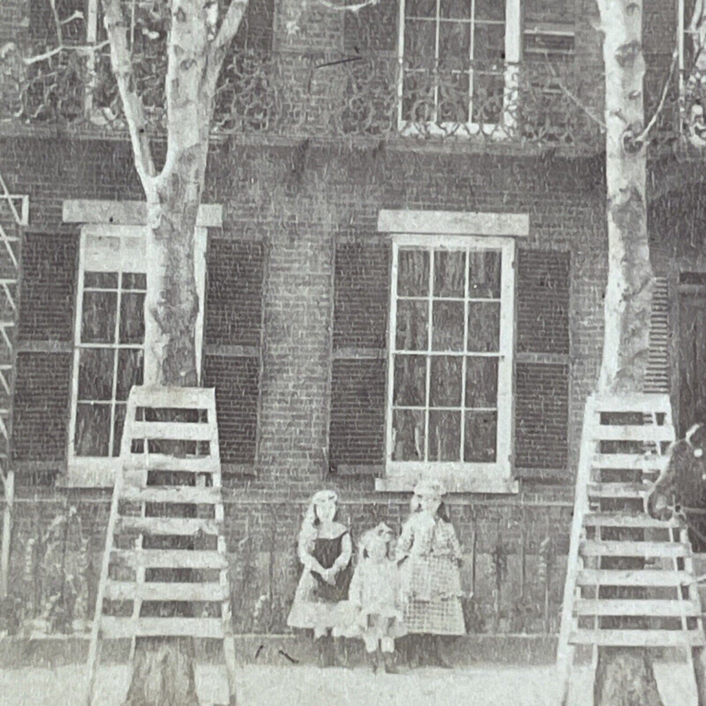 Lowell Mill Girls Massachusetts Stereoview S. Towle Antique c1870 RARE X1587