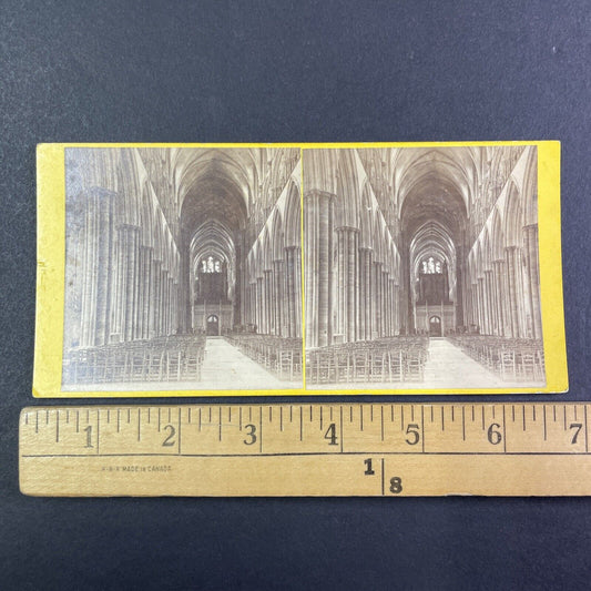 Salisbury Cathedral Church England Stereoview Antique c1870 Y2178