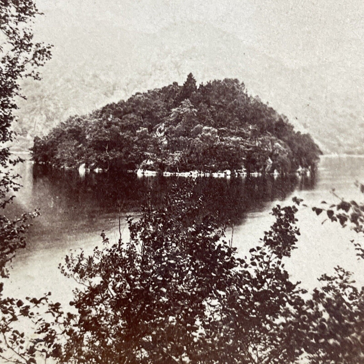 Antique 1870s Ellen's Isle Callander Scotland Stereoview Photo Card P5544