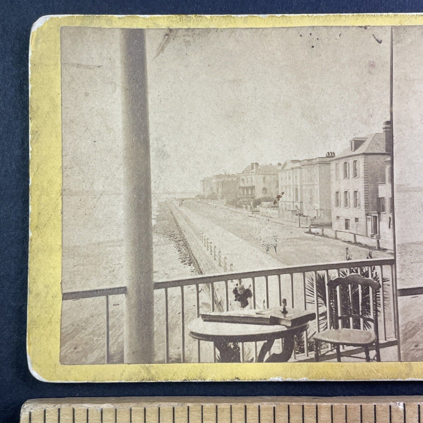 East Battery Charleston South Carolina Stereoview S.T. Souder c1870 Y452