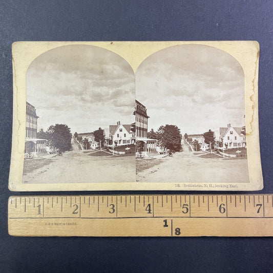 Bethlehem New Hampshire Looking East Stereoview Antique c1870s Y1855