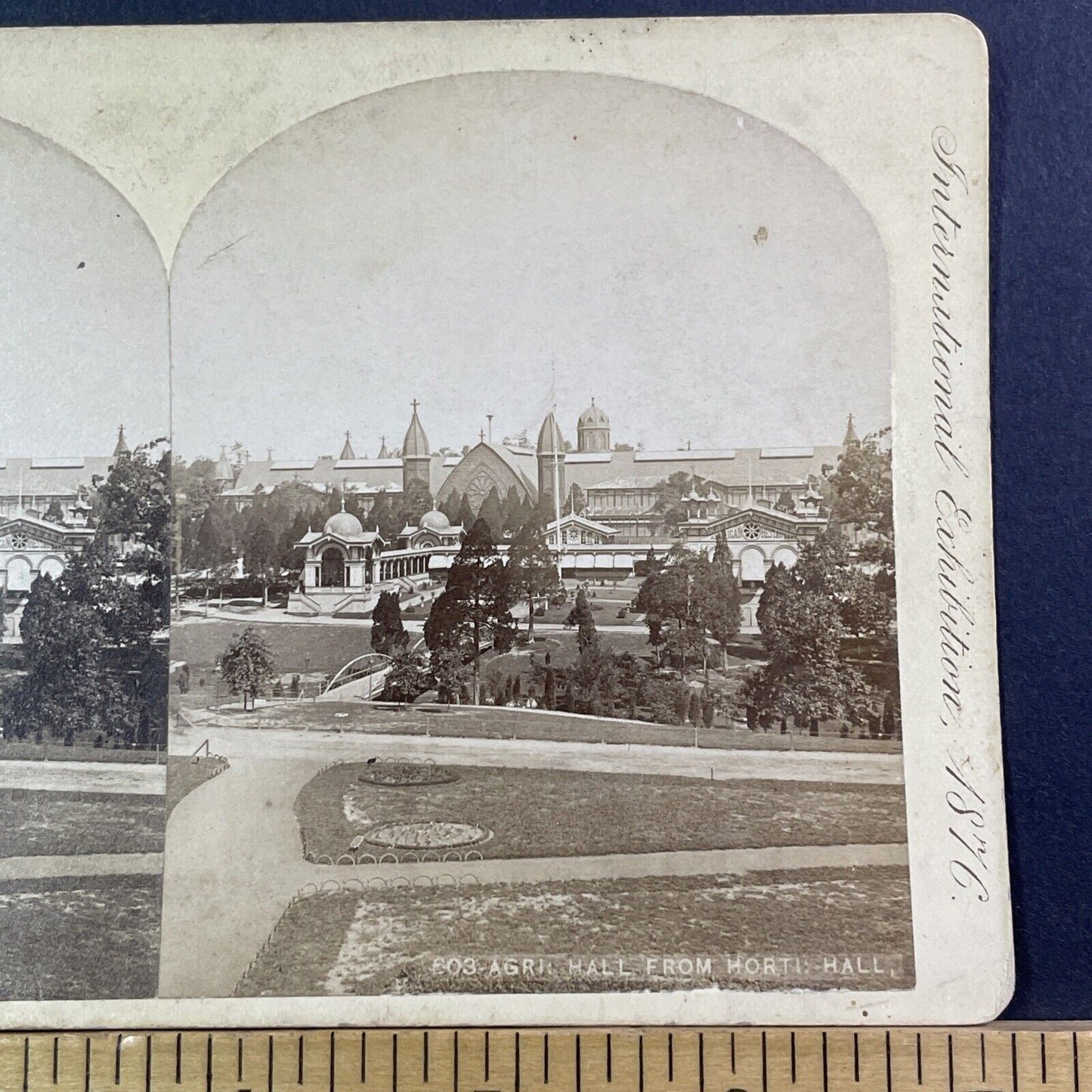 Agricultural Building Philadelphia Stereoview Edward L Wilson Antique 1876 X1341