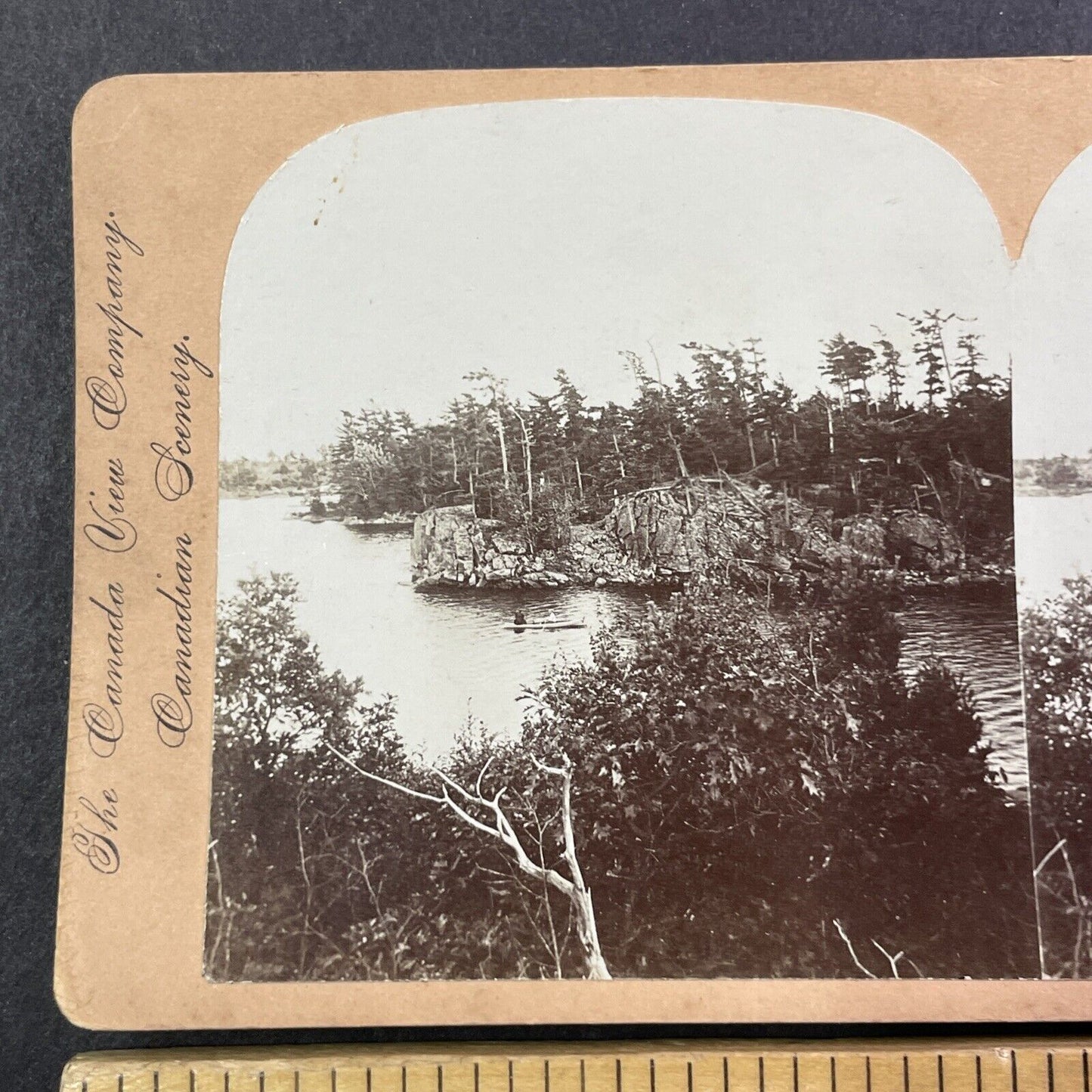 Go Home Bay Ontario Georgian Bay Muskoka Stereoview Antique c1899 Y483