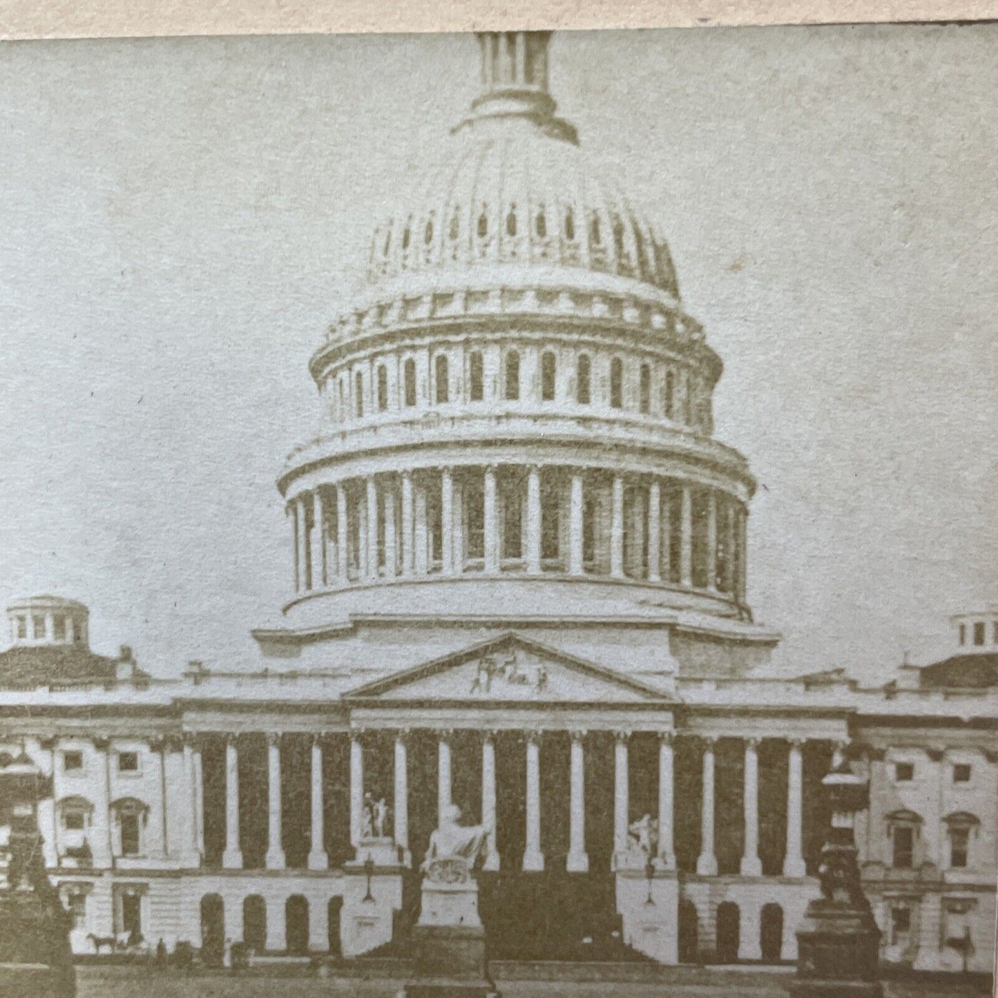 Antique 1870s Capitol Building Washington DC Stereoview Photo Card P2317