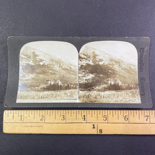 Banff Springs Hotel Alberta Canada Stereoview CPR Rail Views c1890s Y2120