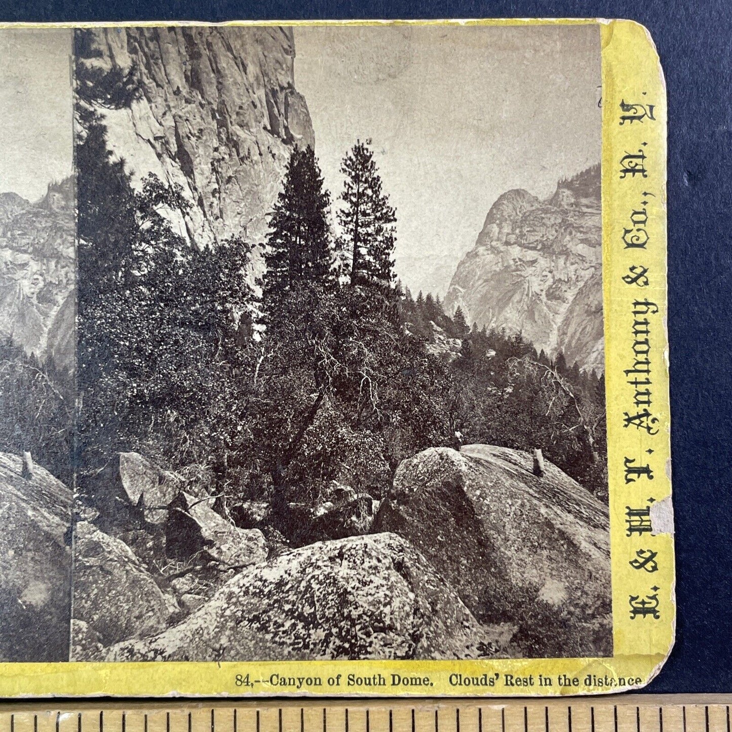 Glories Of Yo-Semite Stereoview South Dome E&HT Anthony Antique c1870 X3710