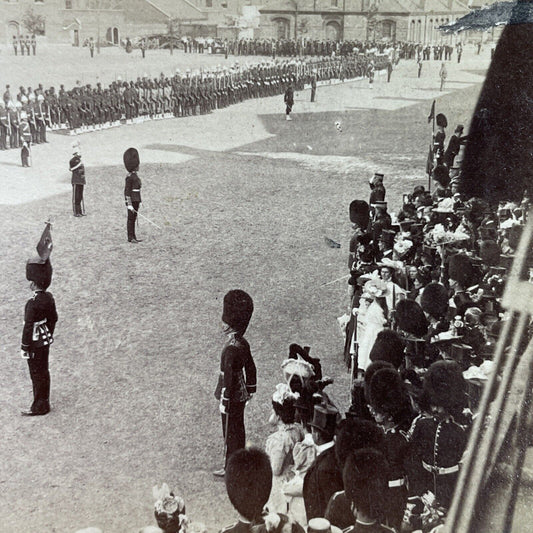 Antique 1902 Coronation Of King Edward VII England Stereoview Photo Card P3893