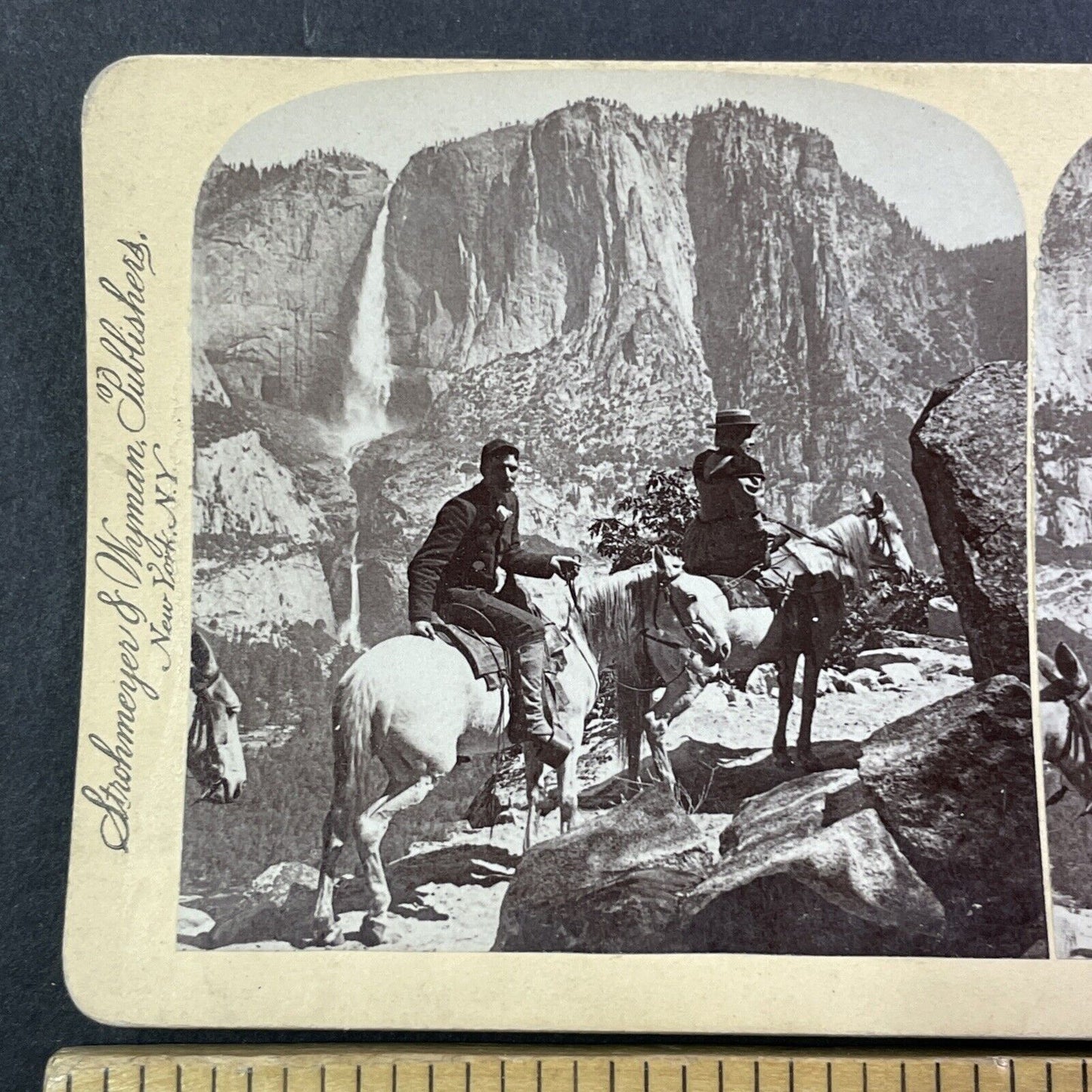 Glacier Point Road Yosemite California Stereoview Antique c1894 Y529