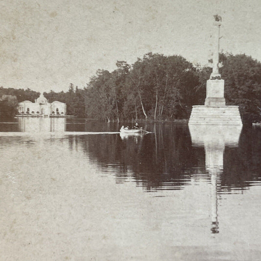 Antique 1890s Tsarskoye Selo Pushkin Russia Stereoview Photo Card P3903