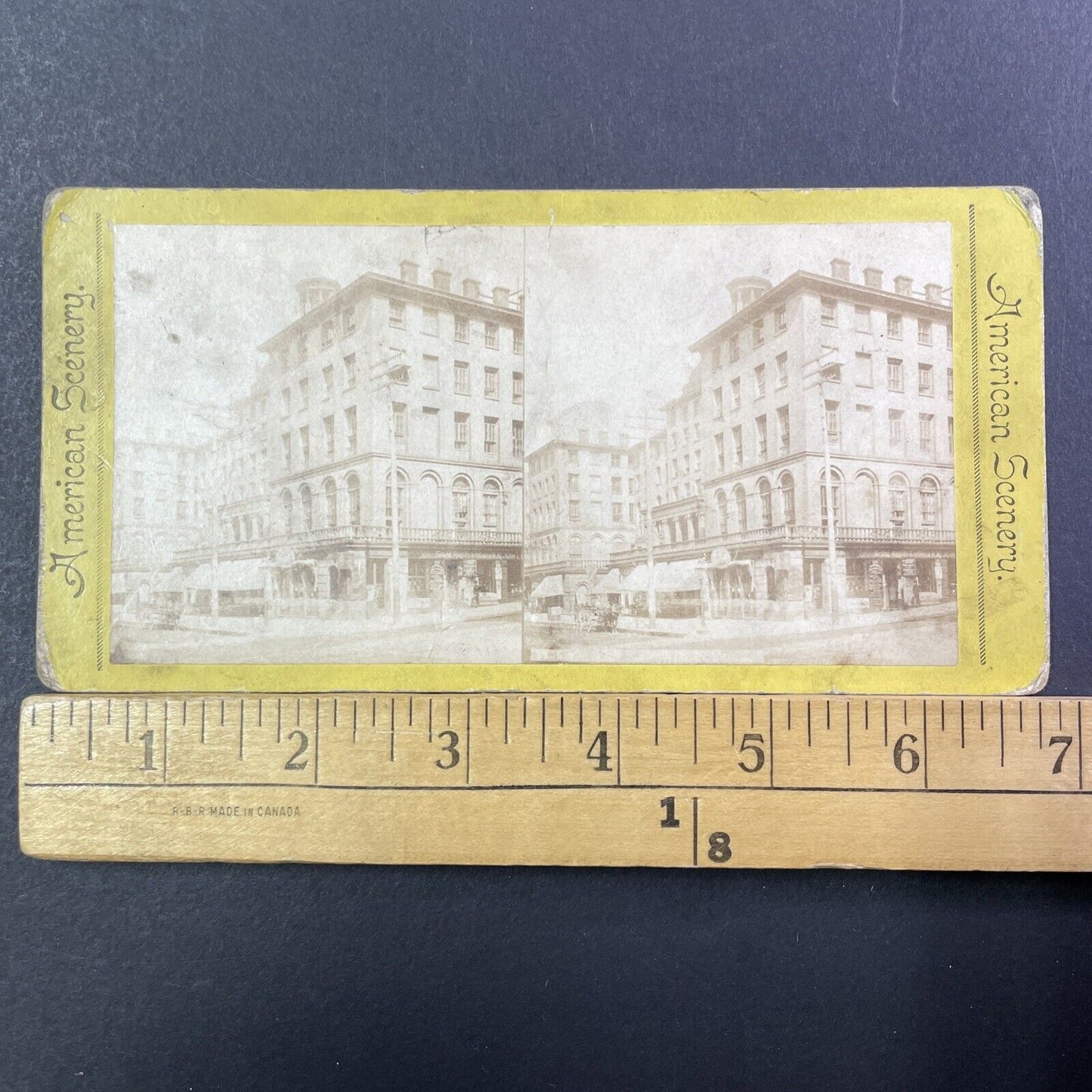 Burnet House Cincinnati Ohio Stereoview Photo Card Antique c1875 X1262