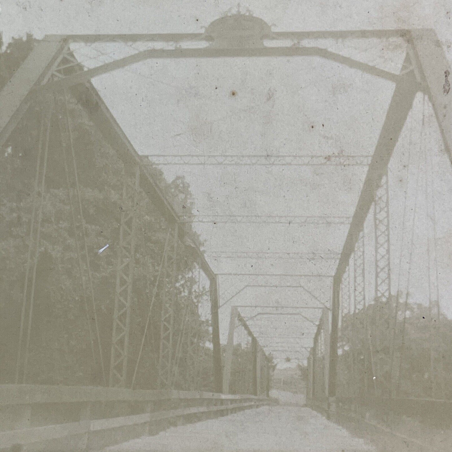 Caney Fork River Bridge? Tennesse Stereoview McMinnville TN? Antique c1890 X1919