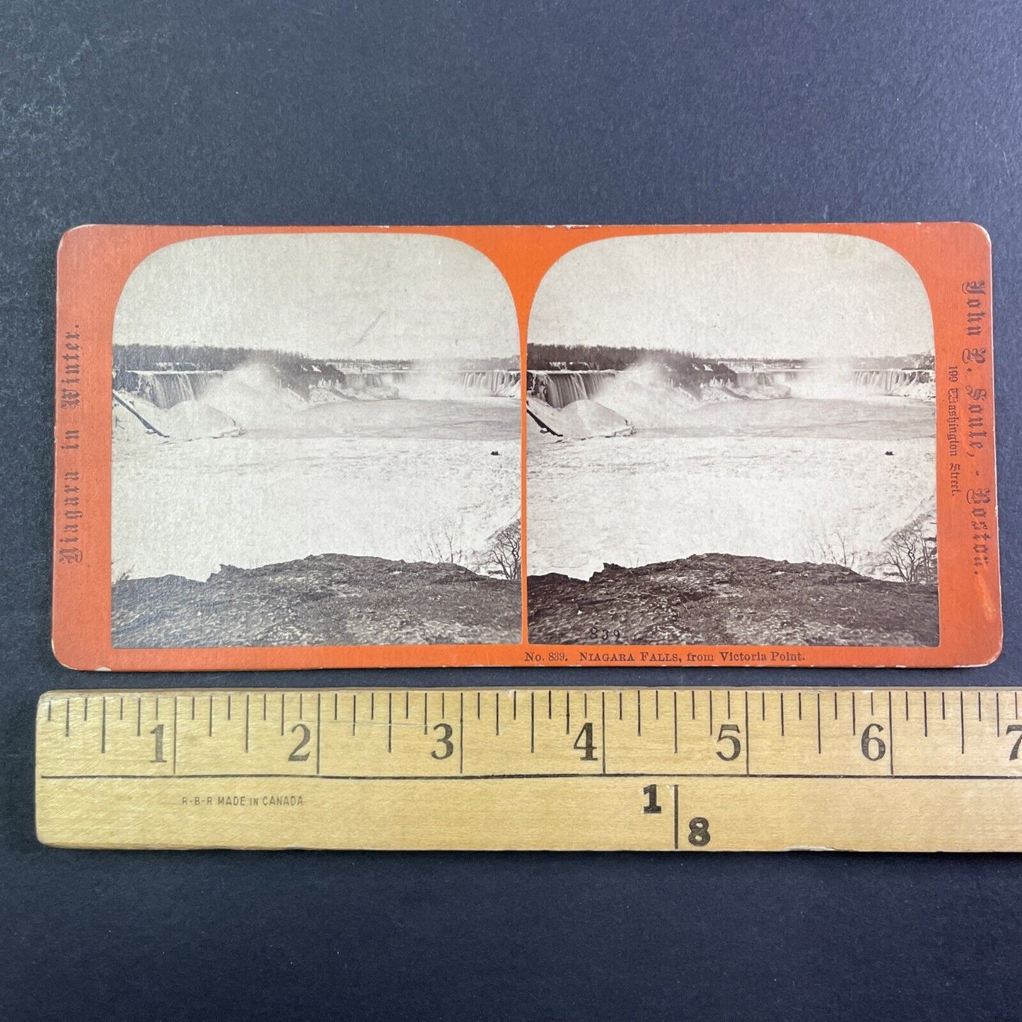 Niagara Falls Panaroma View Stereoview JP Soule Antique c1870 X3650