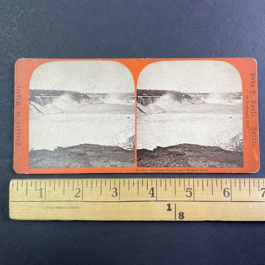 Niagara Falls Panaroma View Stereoview JP Soule Antique c1870 X3650