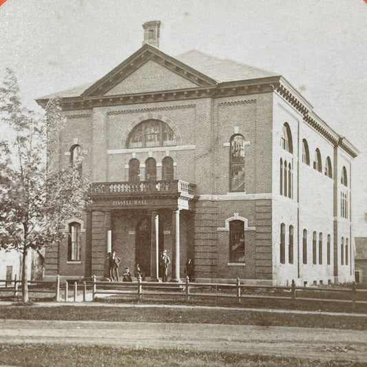 Antique 1873 Thayer School Of Engineering Dartmouth Stereoview Photo Card V2058