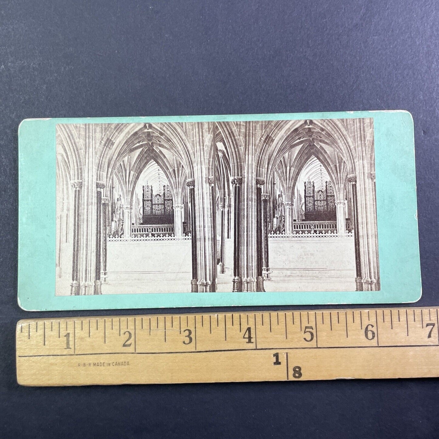 Wells Cathedral Church Somerset England UK Stereoview Antique c1855 X3704