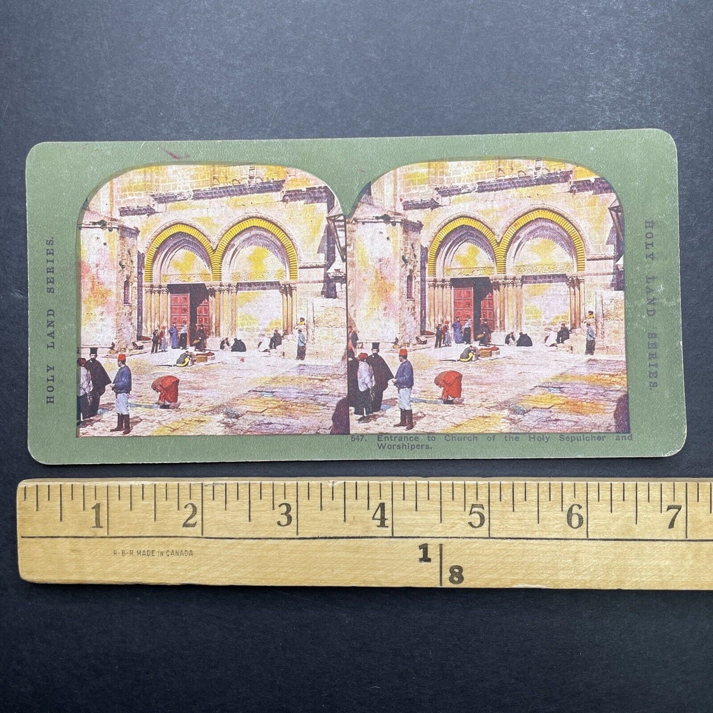 Antique 1904 Church Of The Holy Sepulchre Stereoview Photo Card P580-103