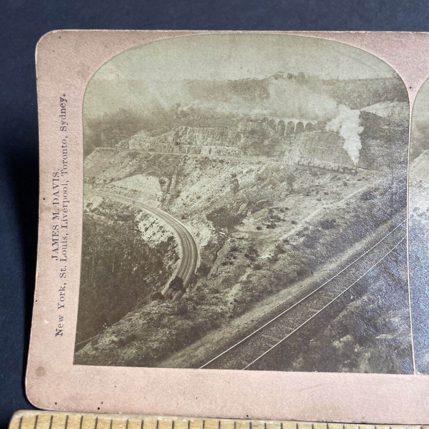 Antique 1903 New South Wales Railway Australia Stereoview Photo Card P4519