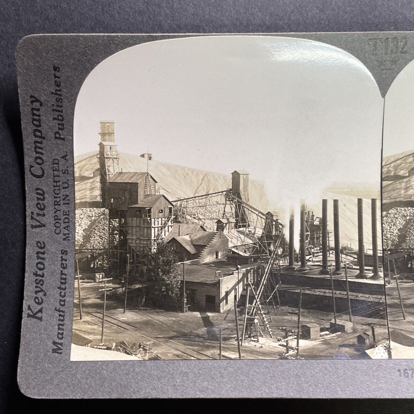 Antique 1898 Lead And Zinc Mining In Joplin Missouri Smelter Photo Card P010