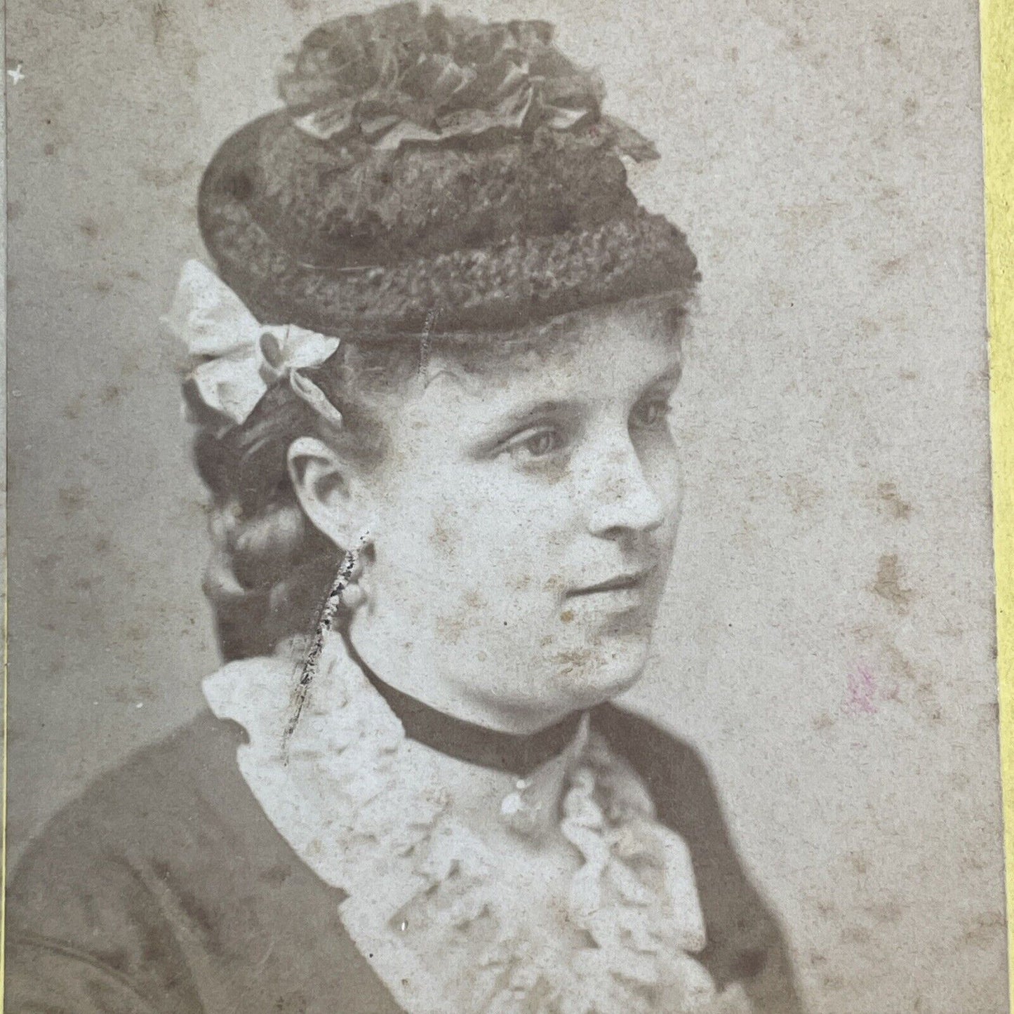 Agnes Klitz Wife Of Photographer Sophus Williams Stereoview Antique c1865 X3583