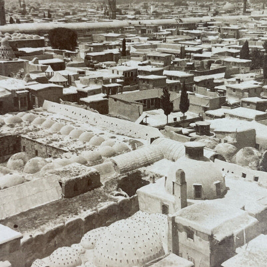 Antique 1890s Damascus Syria Old City View Stereoview Photo Card P3883