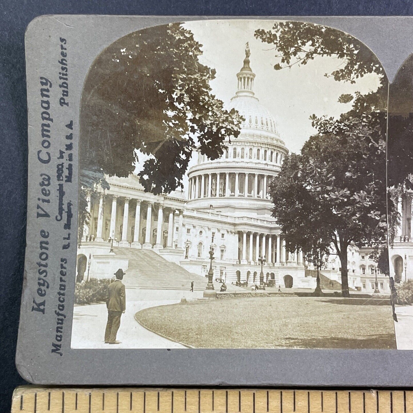 The Capitol Building Washington D.C. Stereoview Keystone Antique c1900 X4140