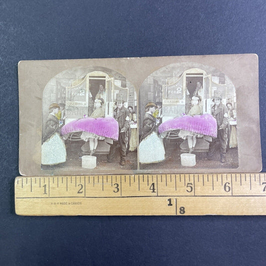 Women in Brothel 'All The Way' Stereoview Michael Burr Antique c1863 X3861 RARE