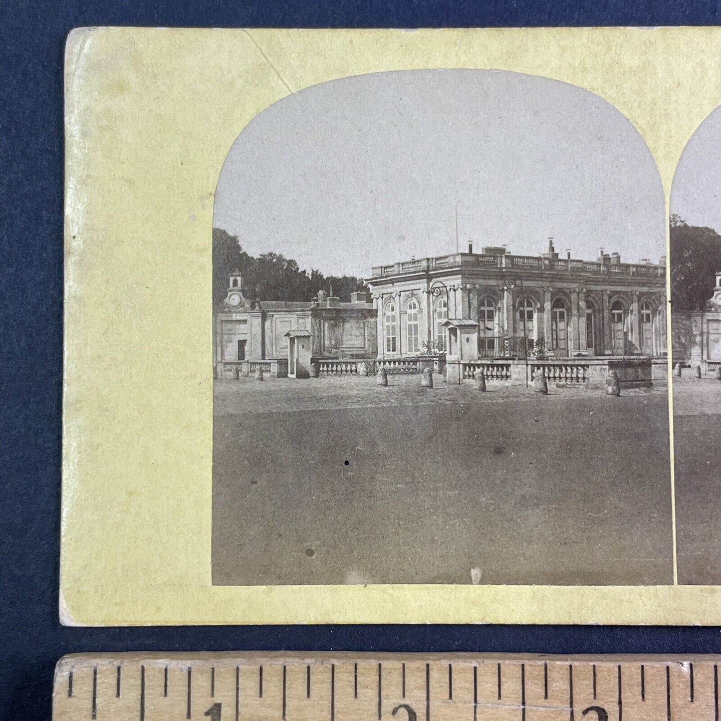 Palace Of Versailles In Paris France Stereoview Courtyard Antique c1870 X3245